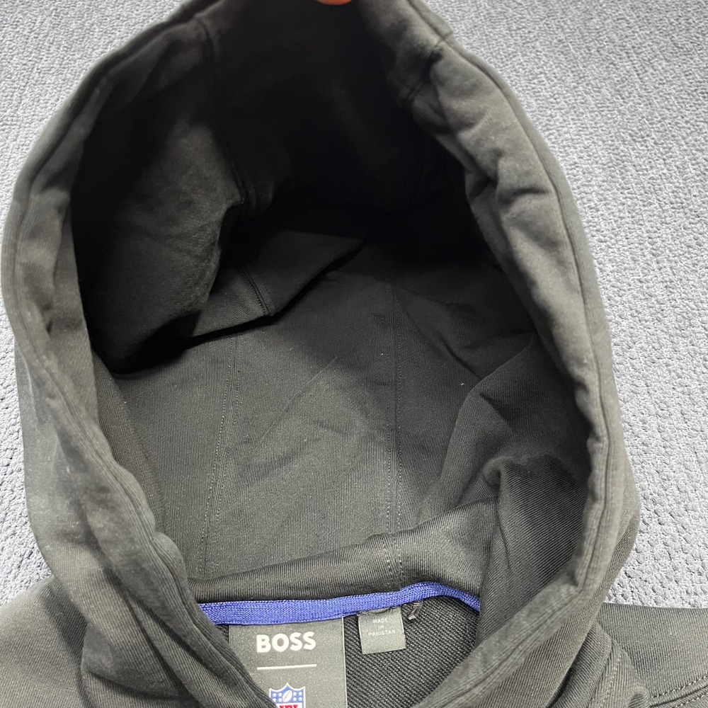 Hugo Boss x NFL New York Giants Hoodie Black Mens XXXL Pullover Sweatshirt - Picture 5 of 8